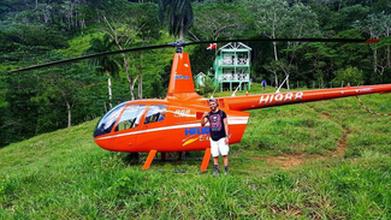 Полет на вертолете на водопад Ла Хальда 